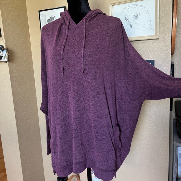 ANYBODY Dolman Long Sleeve Hoodie top!  Size M - Picture 2 of 8